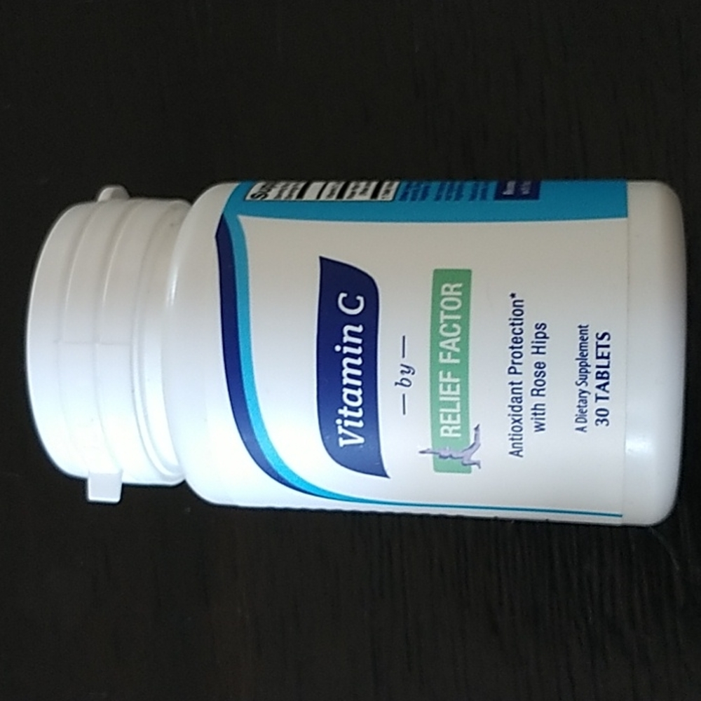Vitamin C with Rose Hips by Relief Factor 30 tablets per container (5 containers